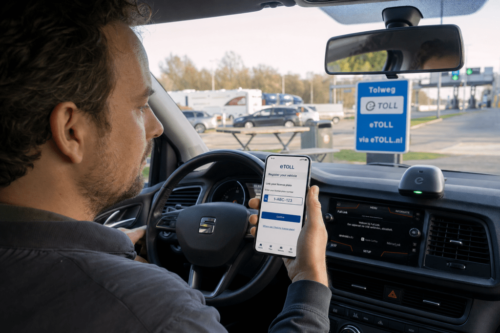 Hoe werkt eTOLL precies en hoe koppel je het systeem aan je kenteken voor&nbsp;tolwegen?